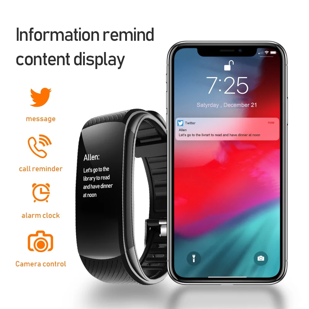 Smart Wristband Fitness Tracker Bracelet Fit Men Women Kid Smartwatch Sport Waterproof Connected Heart Rate Smart Watch Band