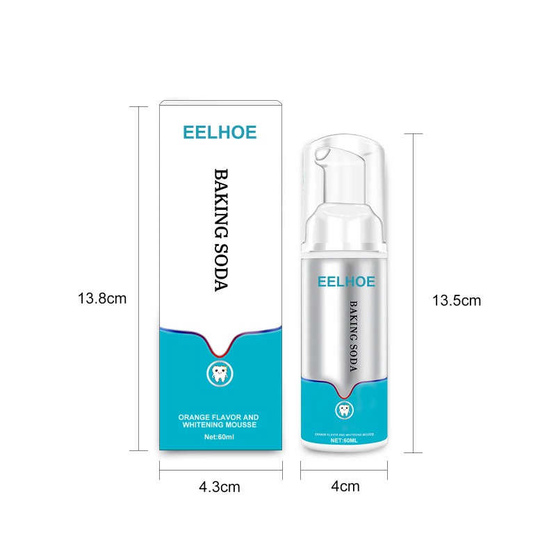 Whitening Oral Hygiene Mousse Toothpaste Dental Refreshes Breath Teeth Cleansing Reduce Yellowing Remove Stains Teeth Teeth Whiteners 60ml