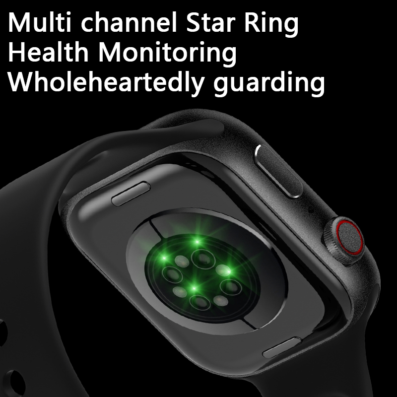 (Black Silicone) Smart Watch Men Women Sport Bracelet WristBand Waterproof Heart Rate Blood Pressure Monitor Fitness Tracker for iPhone Android