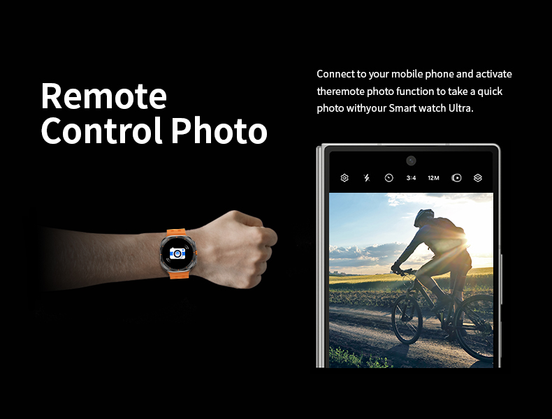 (Black) Fit For Samsung Galaxy Watch 7 Ultra GPS Compass NFC Smart Watch Outdoor Sports Man AMOLED BT Call Galaxy 6 Upgraded Smartwatch IP68 Waterproof