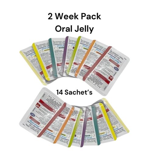 2 Week Pack Oral Jelly 14 Sachets (14 Assorted Flavours) |Men Power Booster |Increasing Blood Flow |Fruit-Flavored Royal Jelly For Him