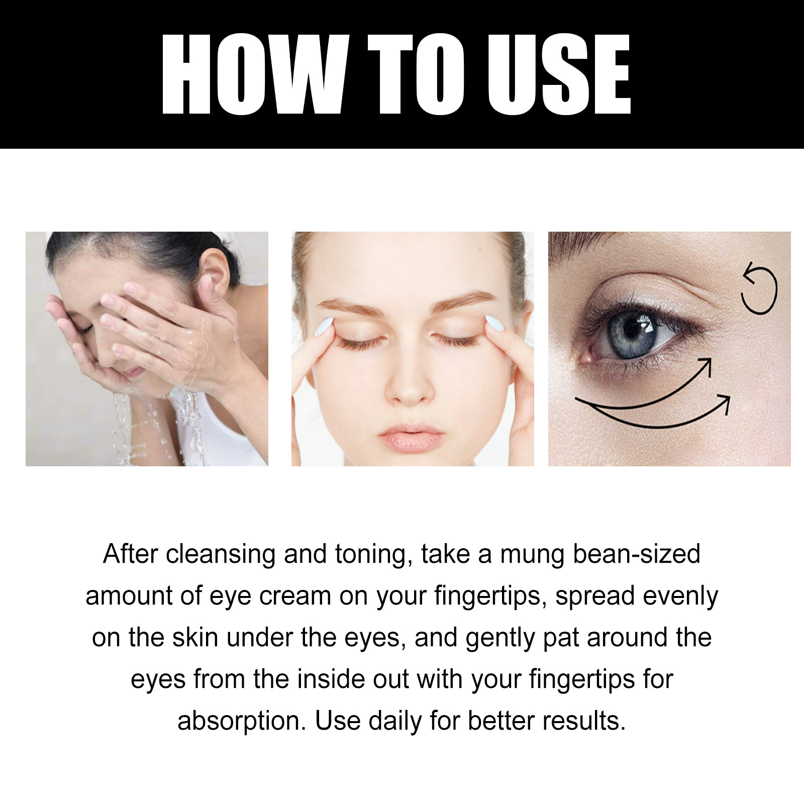 Eye Tightening Cream Fine Lines Firming Dark Circle Remover Repairing Roughness Whitening Nourishing Dry Eye Wrinkle Cream Improve Eye Bags Puffiness 20g