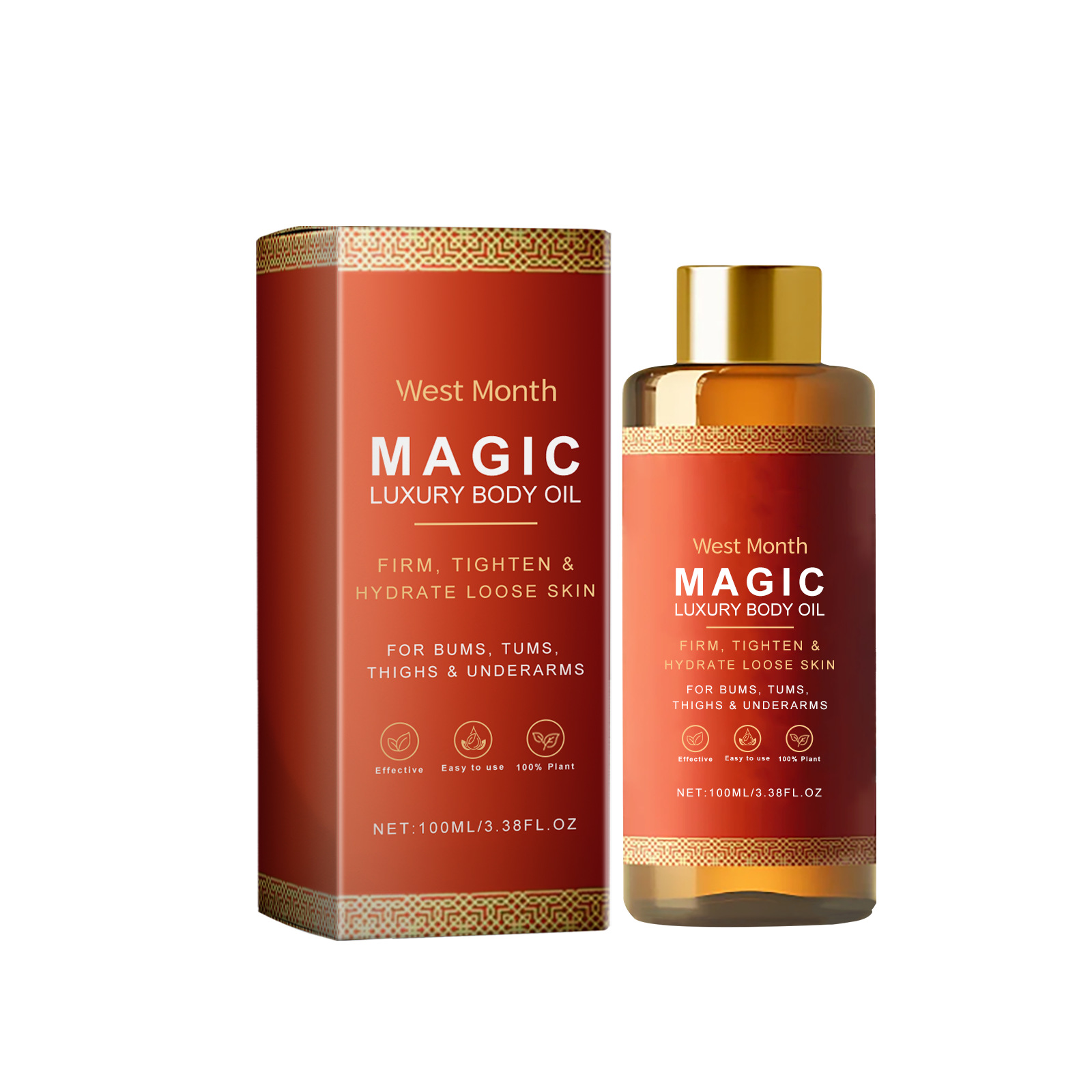 Premium Moisturizing Body Oil For Daily Skin Hydration Firmness And Radiance 100ml