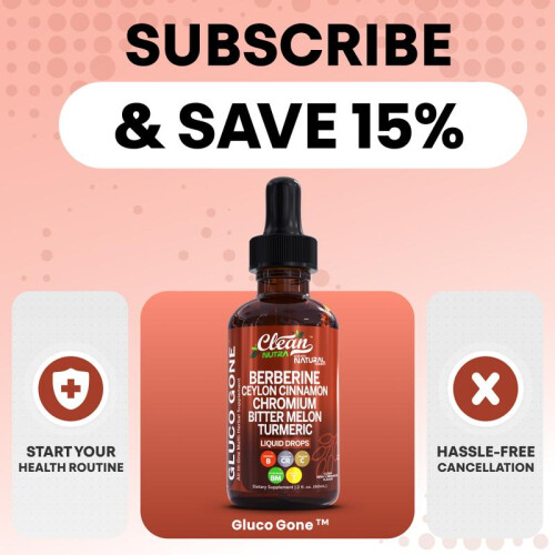 (5 Bottles) Organic Ceylon Cinnamon Berberine Liquid Drops Supplement with Bitter Melon Extract Glucomannan Gymnema Chromium Turmeric Organic Panax Ginseng