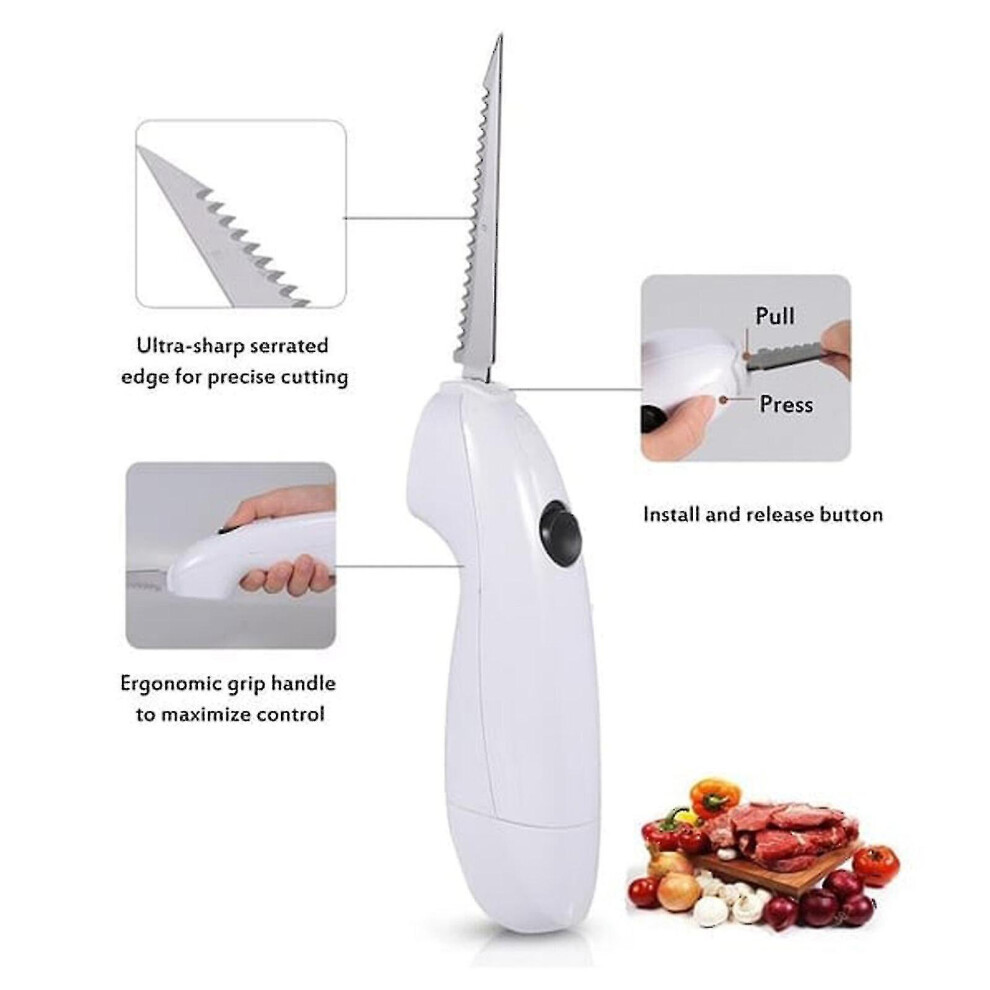 Electric Cordless Knife For Meat Fruit Vegetable Kitchen Electric Knife For Carving Meats