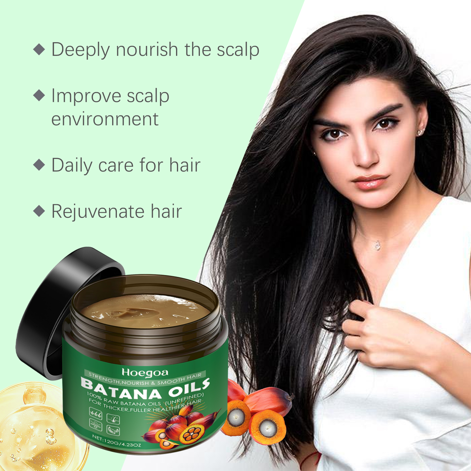 Batana Oils Hair Mask Long Lasting Moisturizing Increase Luster Repairing Improve Elasticity Strengthen Natural Treatment Nourishing Hair Care Cream