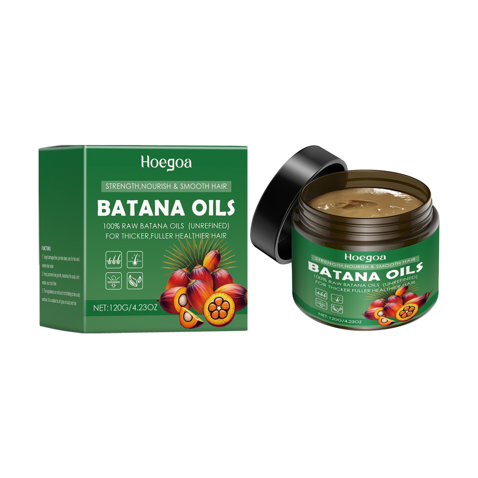 Batana Oils Hair Mask Long Lasting Moisturizing Increase Luster Repairing Improve Elasticity Strengthen Natural Treatment Nourishing Hair Care Cream