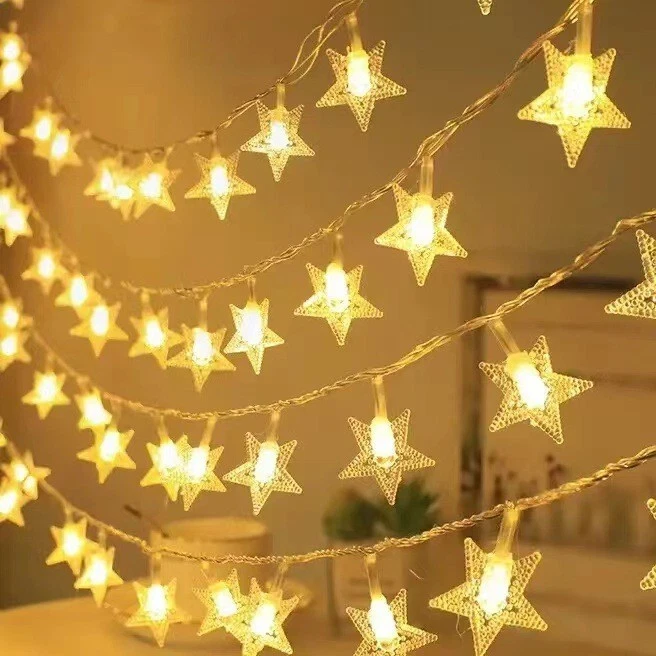 Solar string lights Outdoor camping atmosphere lights led string lights Hallowee