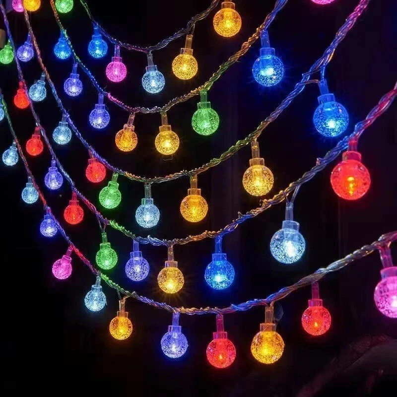 Solar string lights Outdoor camping atmosphere lights led string lights Hallowee