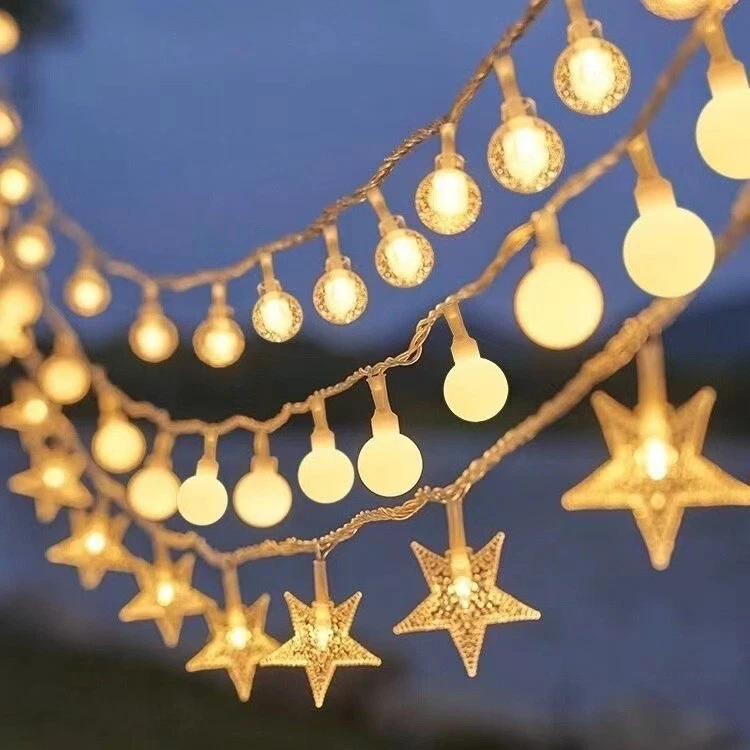 Solar string lights Outdoor camping atmosphere lights led string lights Hallowee