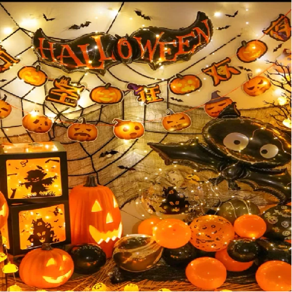 Solar string lights Outdoor camping atmosphere lights led string lights Hallowee