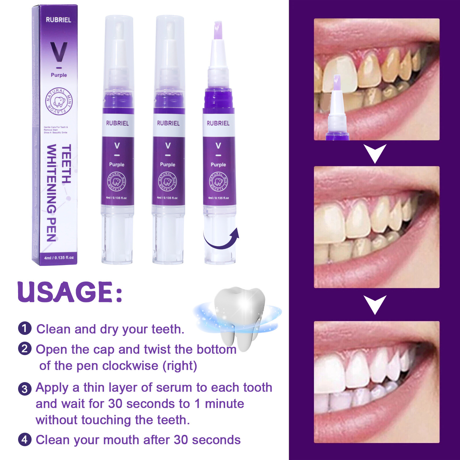 Teeth Whitening Pen For Stain Removal And Breath Freshening Daily Oral Care Travel Portable Whitening Tool 1pc