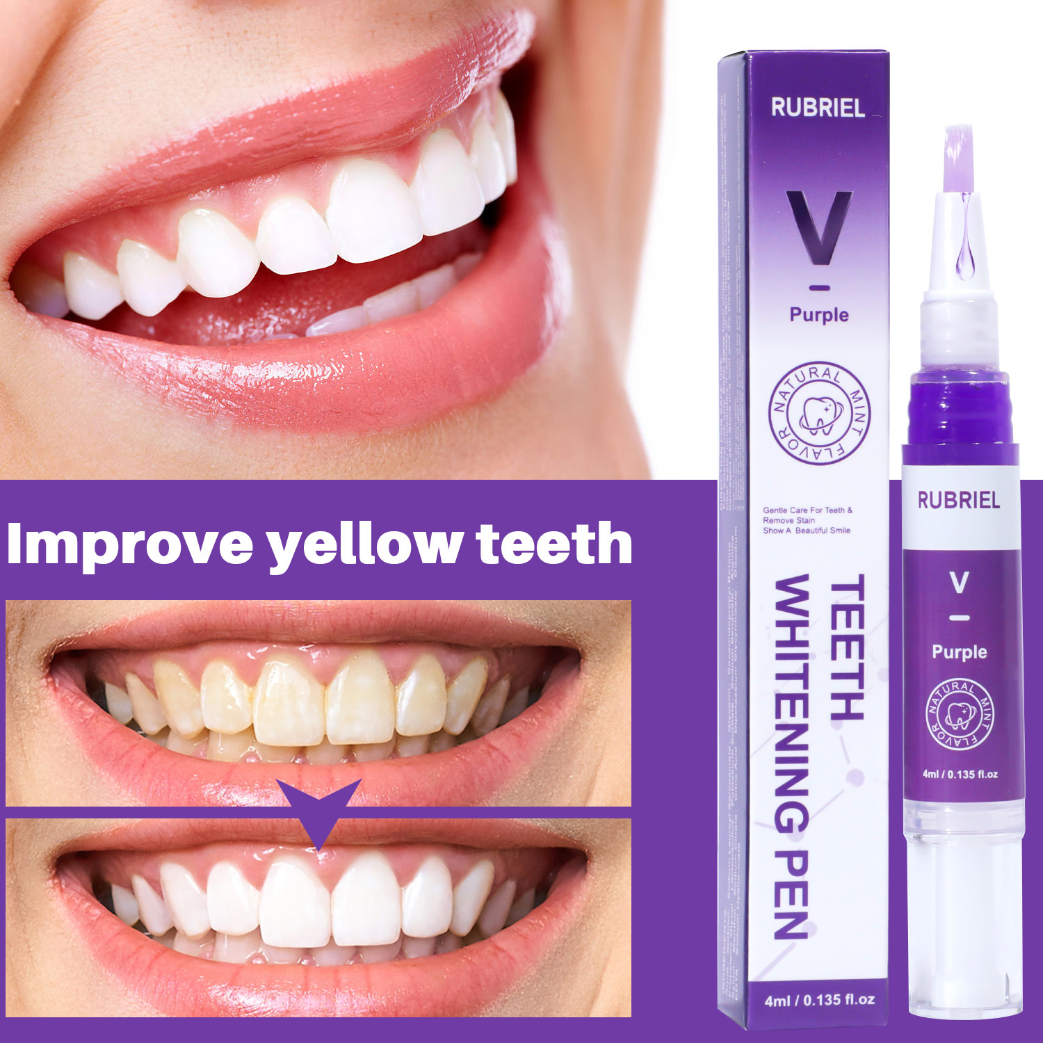 Teeth Whitening Pen For Stain Removal And Breath Freshening Daily Oral Care Travel Portable Whitening Tool 1pc