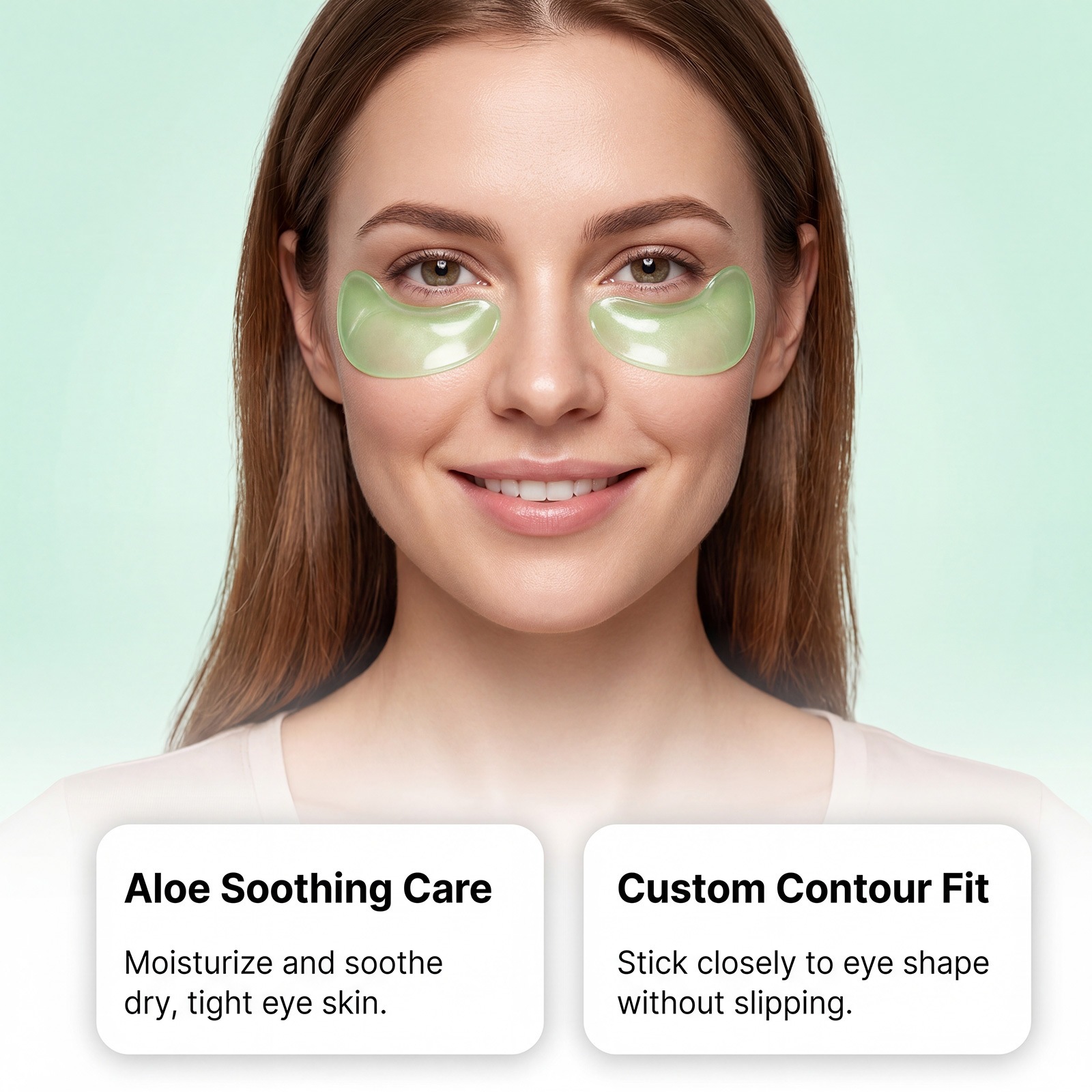 Aloe Vera Moisturizing Eye Mask For Hydrating Soothing And Softening Eye Area Daily Care
