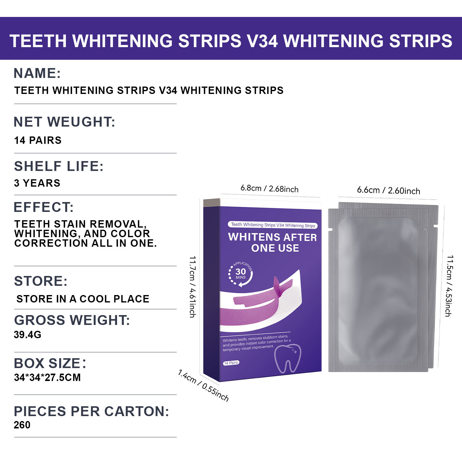 V34 Patch Skin Soothing Wrinkle Smoothing For Face Moisturizing Nourishing Daily Skin Care Treatment