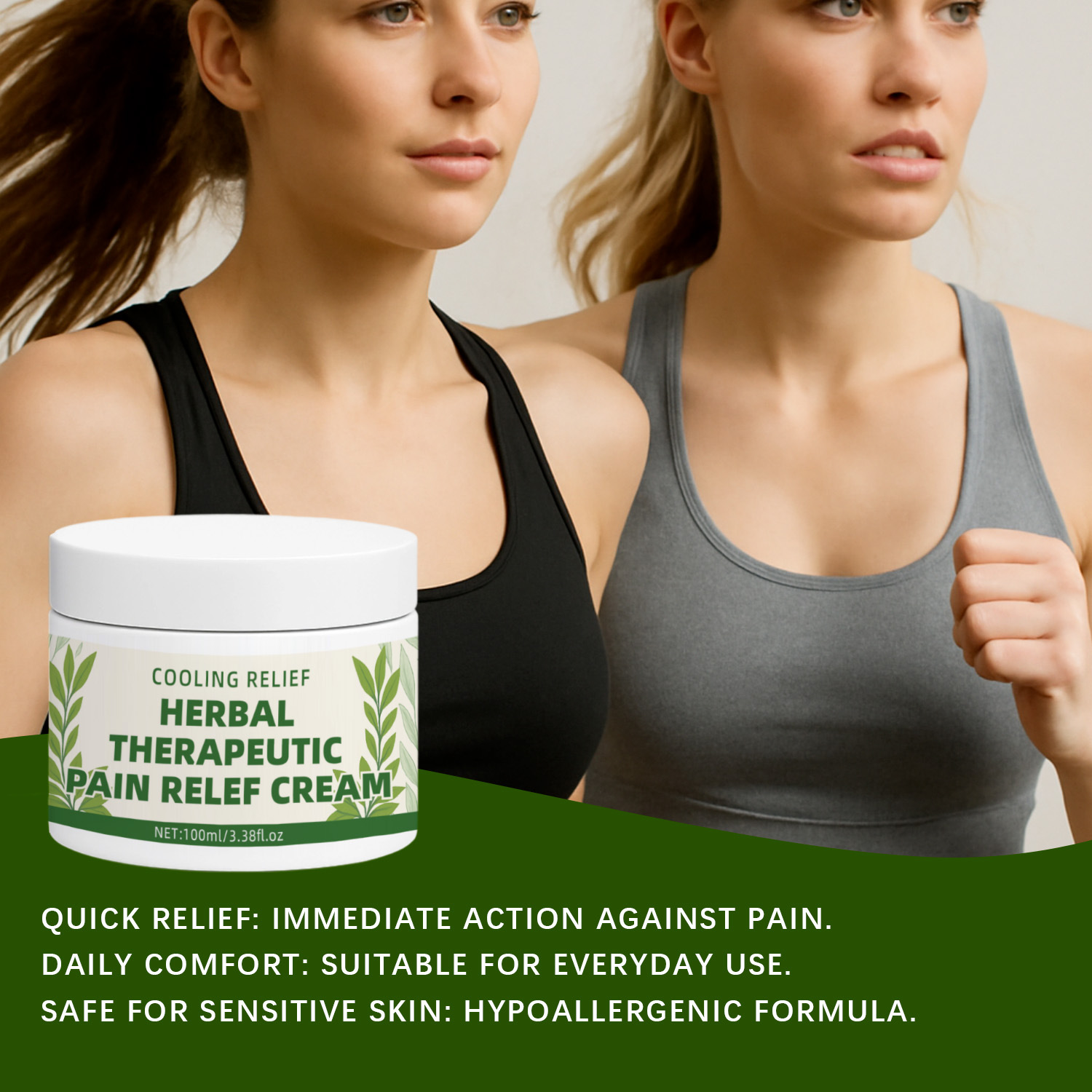 Natural Herbal Pain Relief Balm For Soothing Aching Muscles And Stiff Joints Daily Massage Body Care 100ml