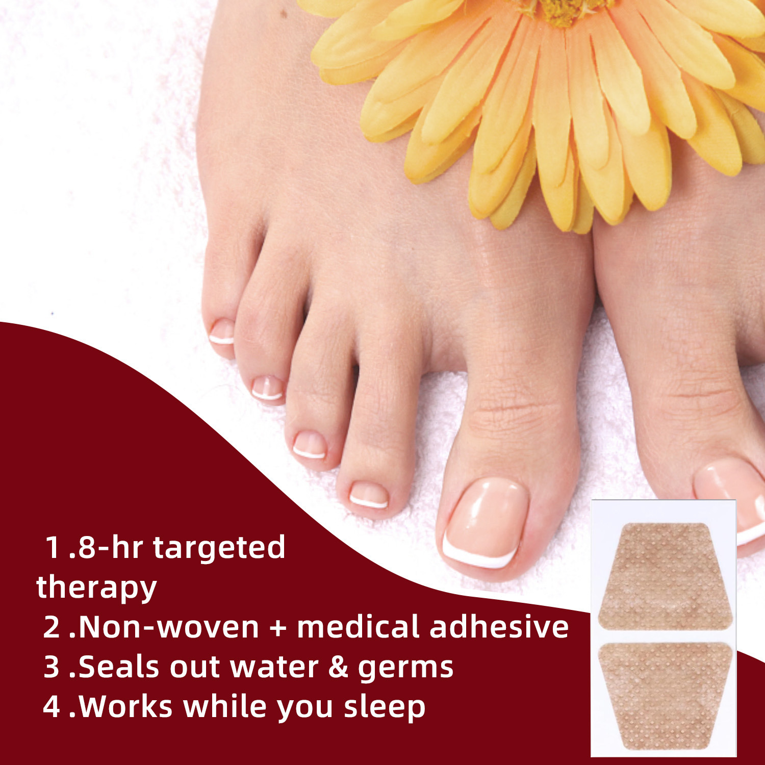Nail Fungus Repair Patch For Toenail Care Softening Thickened Nails Daily Home Treatment 32 Patches