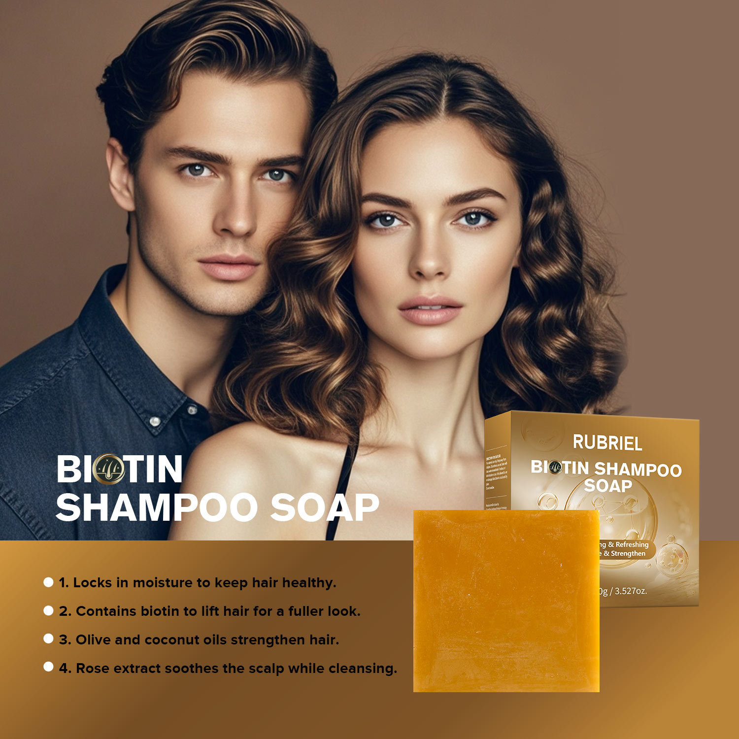 Biotin Shampoo Bar For Hair Growth Nourishing Scalp Strengthening Roots Dry Damaged Hair Care 100g