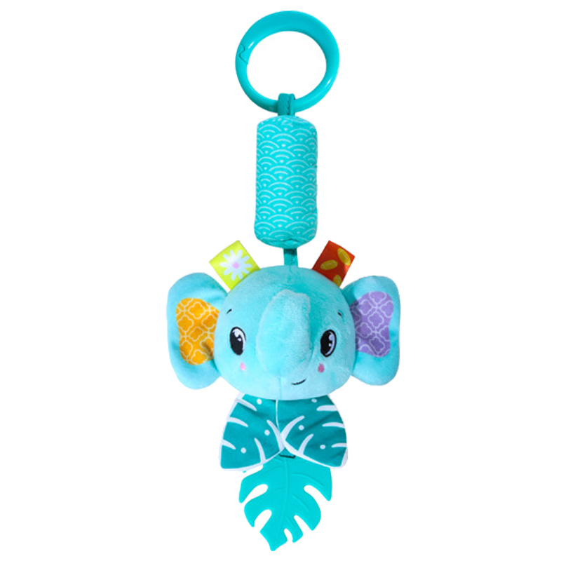 (Fox) Baby Rattles Hanging Toys for Car Seat Crib Stroller Gym Montessori Sensory Plush Toys for Baby 0-12 Months with Teether Newborn