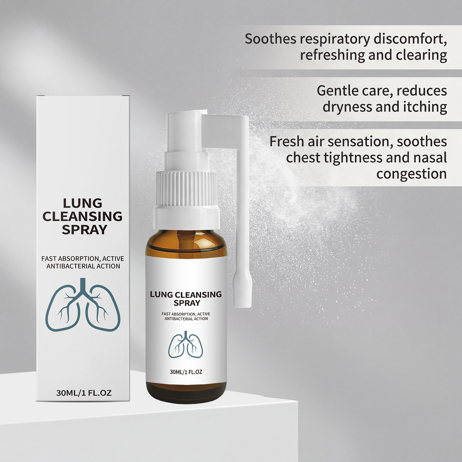 Herbal Care Spray Herbal Extract Mild Gentle Comfortable Breathable Refreshing Body Skin Care Mist
