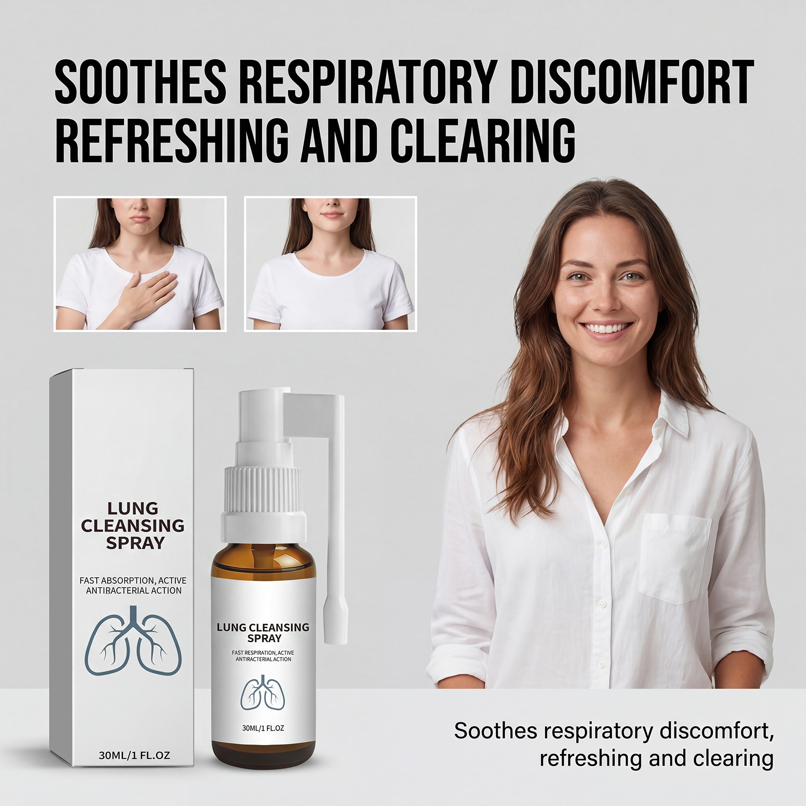 Herbal Care Spray Herbal Extract Mild Gentle Comfortable Breathable Refreshing Body Skin Care Mist