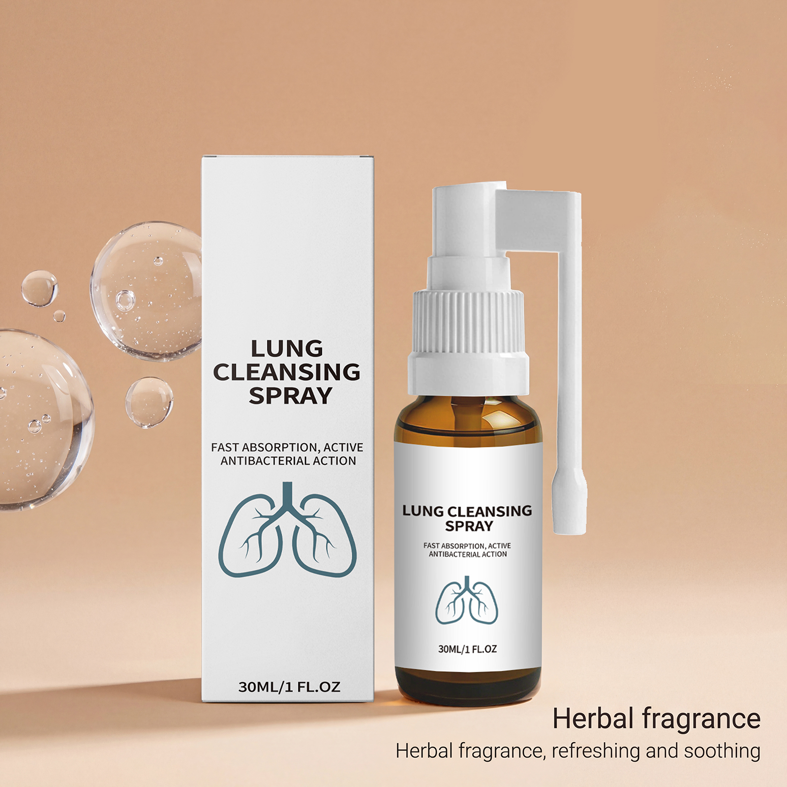Herbal Care Spray Herbal Extract Mild Gentle Comfortable Breathable Refreshing Body Skin Care Mist