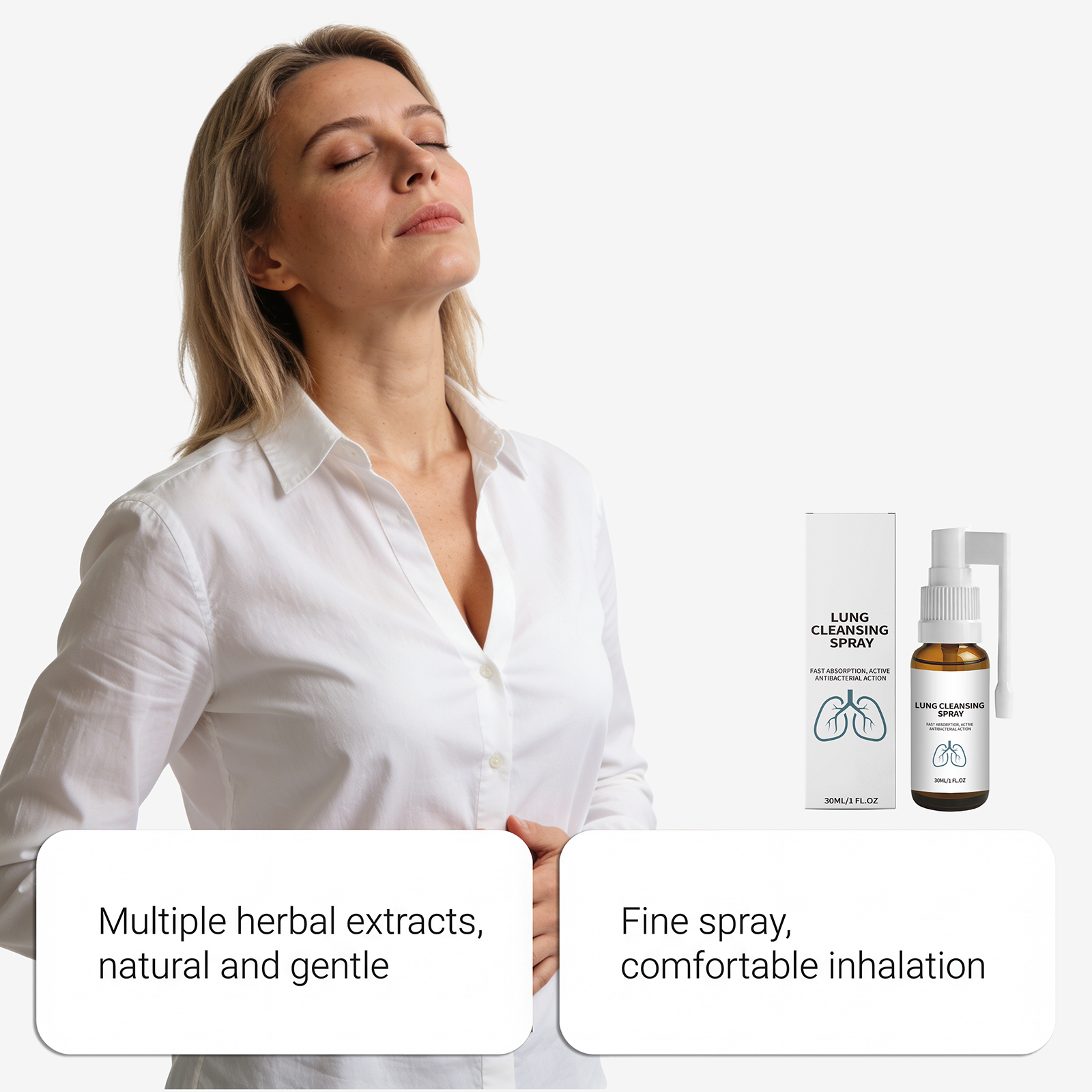 Herbal Care Spray Herbal Extract Mild Gentle Comfortable Breathable Refreshing Body Skin Care Mist