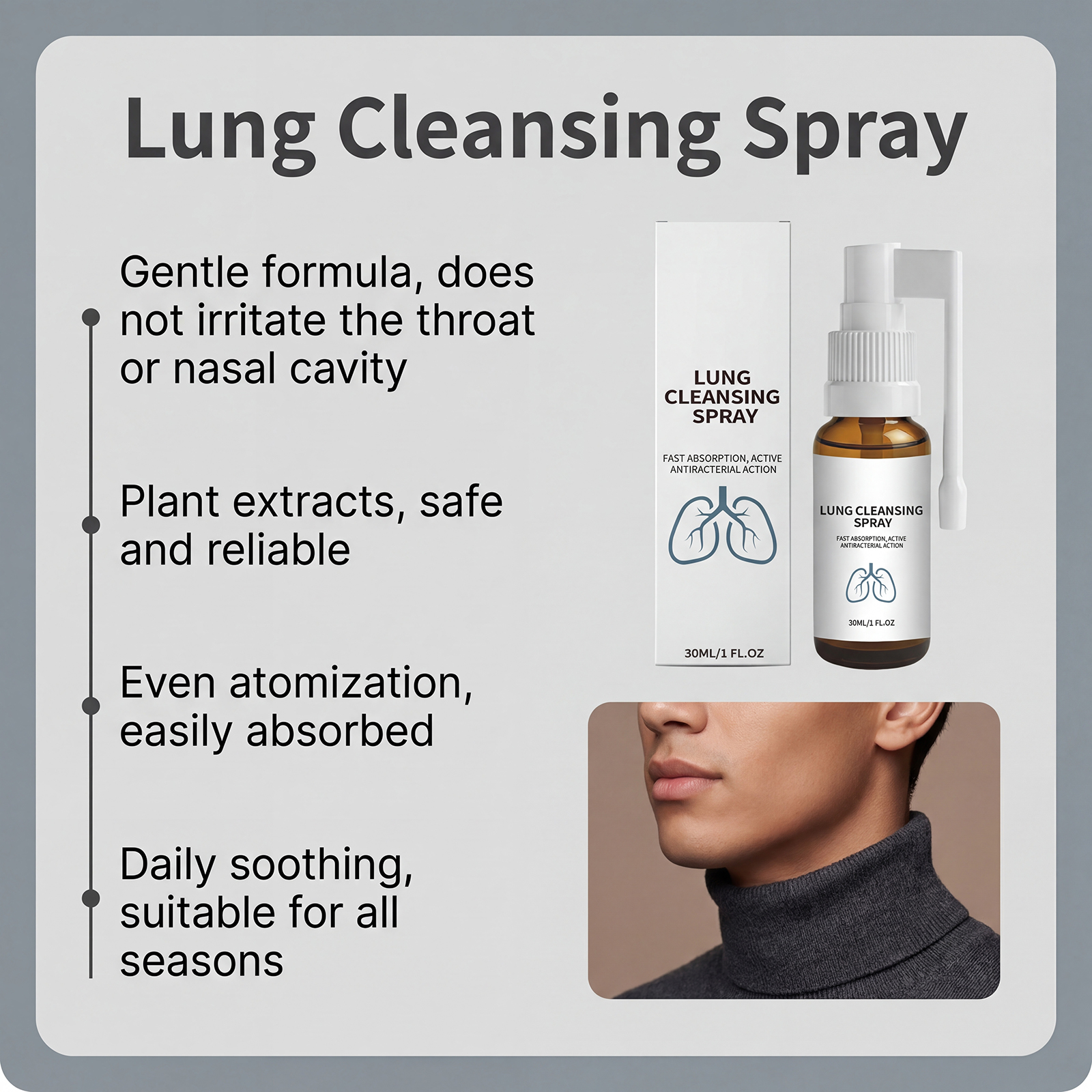 Herbal Care Spray Herbal Extract Mild Gentle Comfortable Breathable Refreshing Body Skin Care Mist