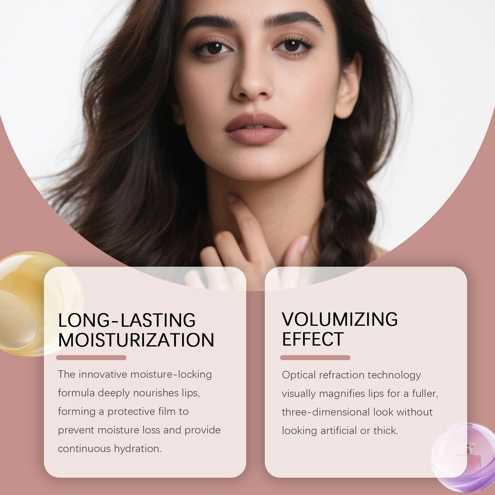 Hydrating Gloss Lip Balm Mild Nourishing Moist Plump Shiny Care For Lip Skin Daily Beauty Treatment