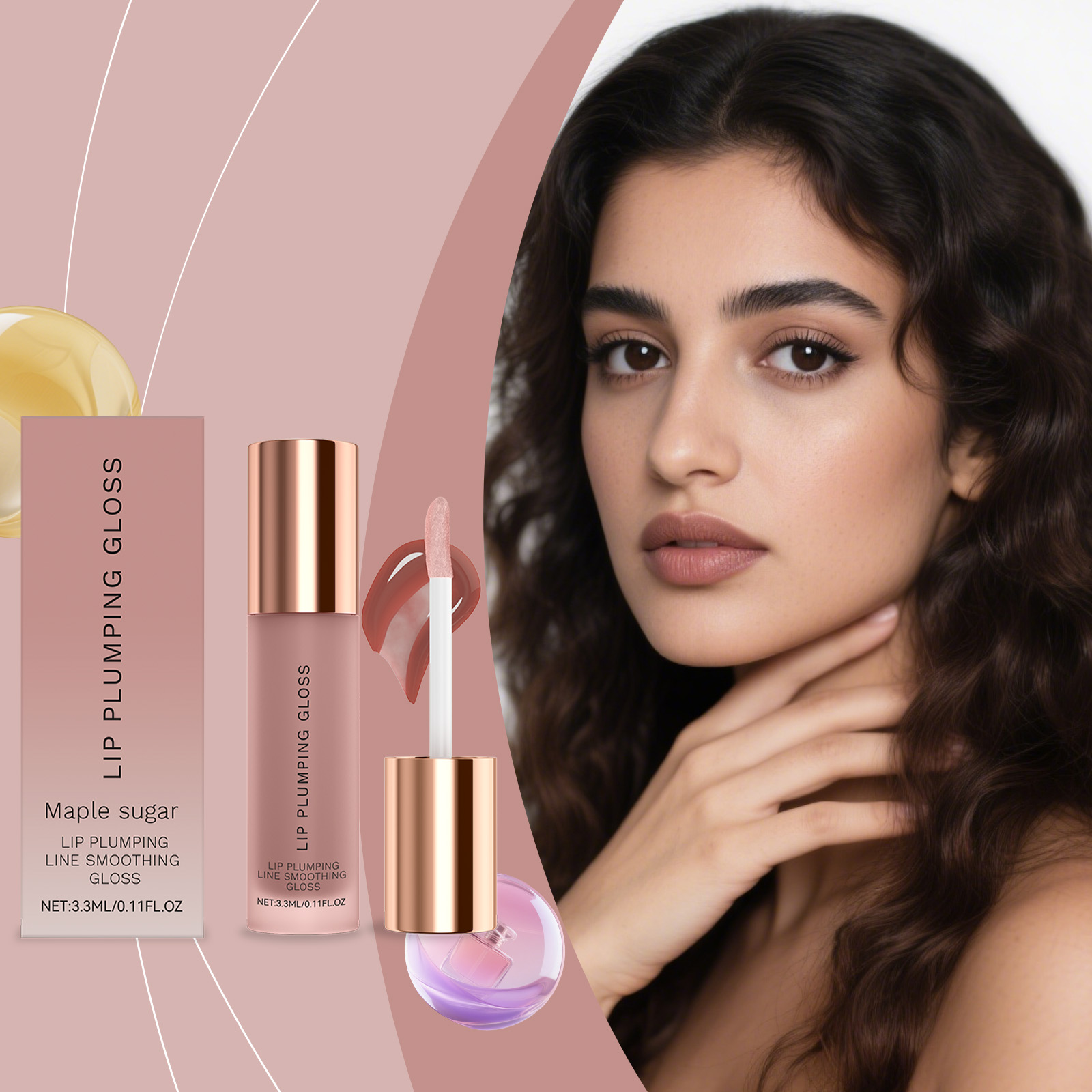Hydrating Gloss Lip Balm Mild Nourishing Moist Plump Shiny Care For Lip Skin Daily Beauty Treatment