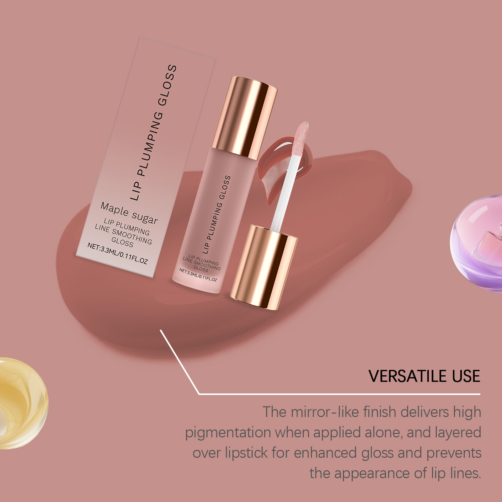 Hydrating Gloss Lip Balm Mild Nourishing Moist Plump Shiny Care For Lip Skin Daily Beauty Treatment