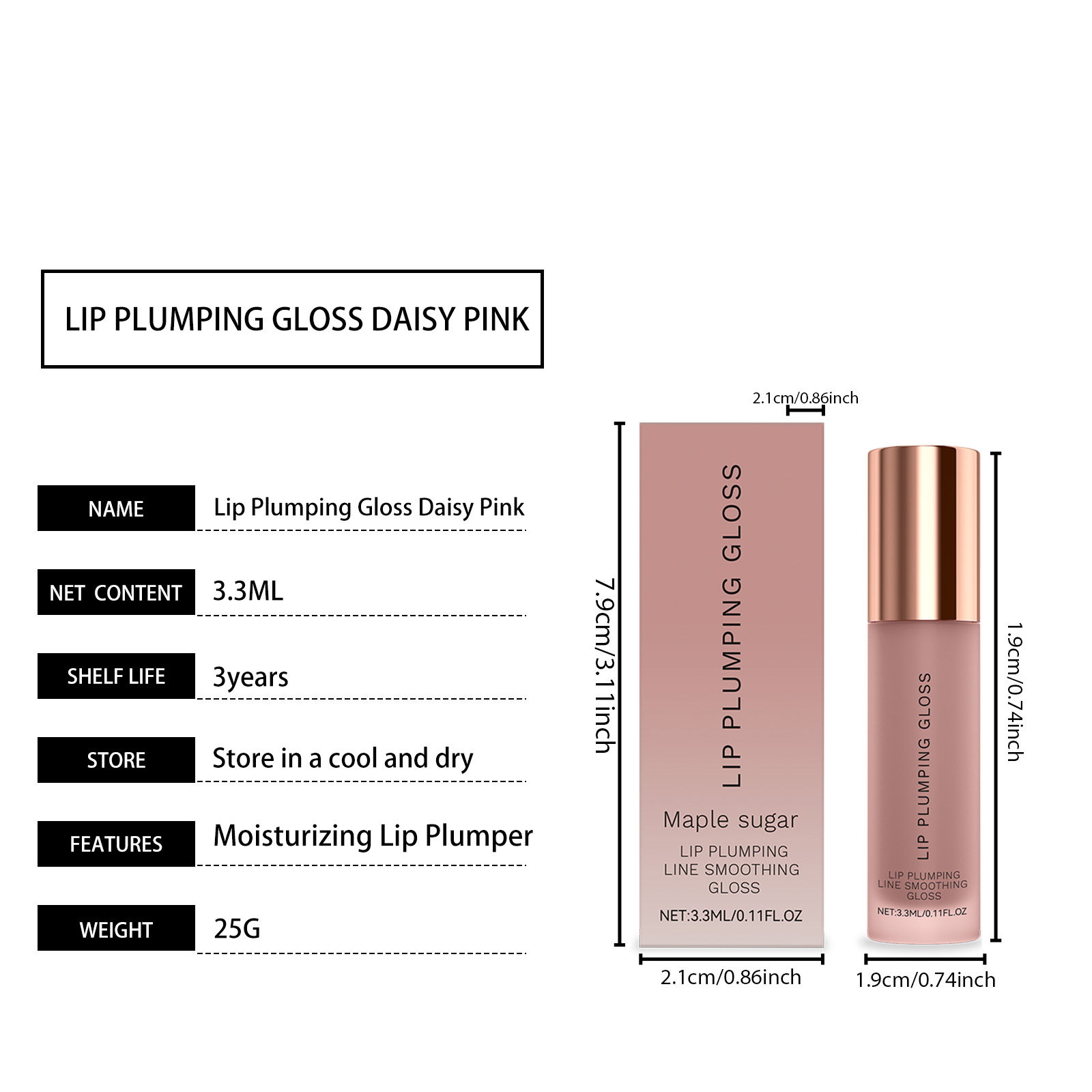 Hydrating Gloss Lip Balm Mild Nourishing Moist Plump Shiny Care For Lip Skin Daily Beauty Treatment
