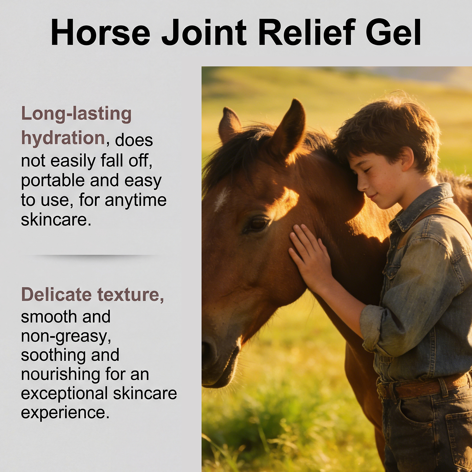 Horse Care Gel Mild Formula Moisturizing Comfortable Skin Repair For Horses After Training Stable Application