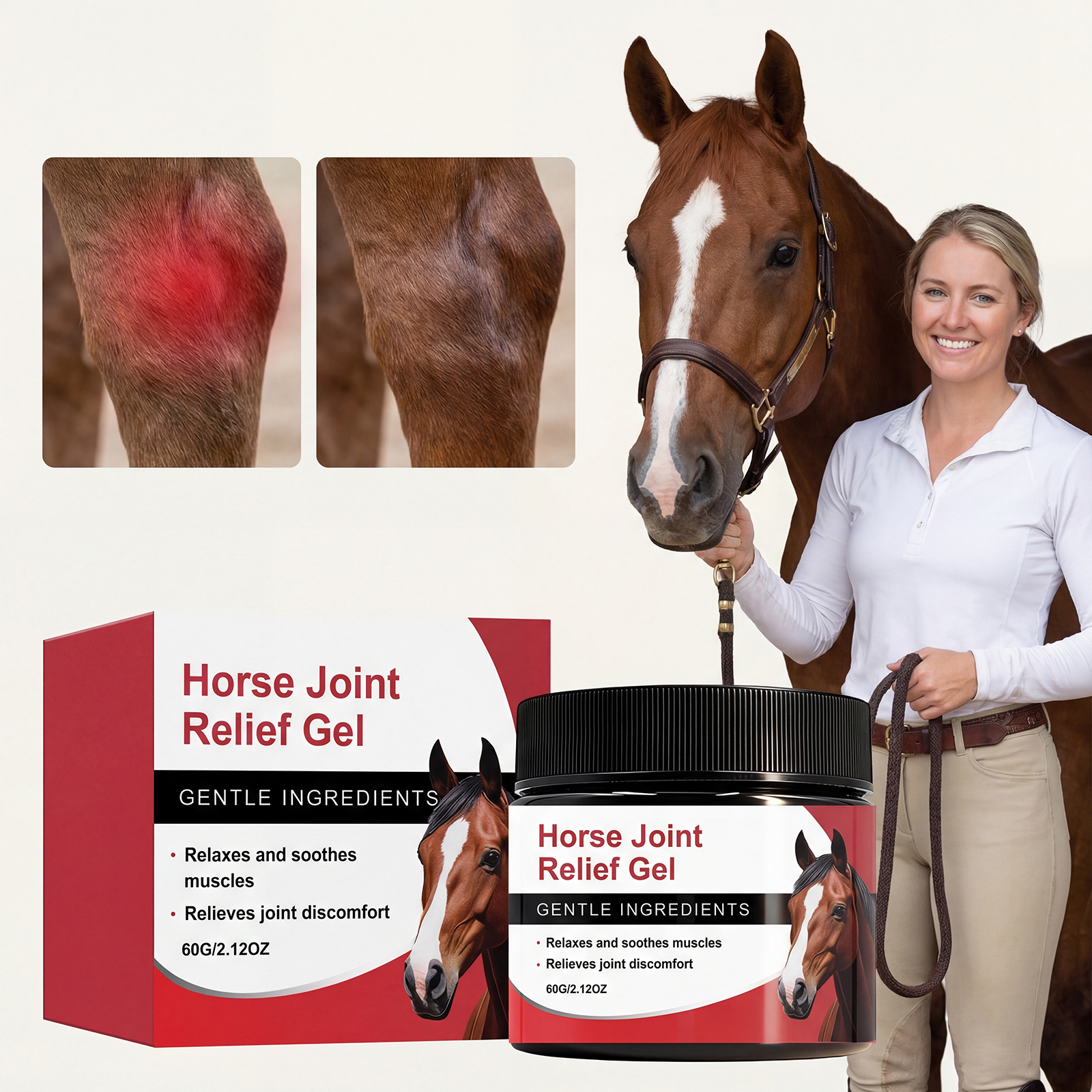 Horse Care Gel Mild Formula Moisturizing Comfortable Skin Repair For Horses After Training Stable Application