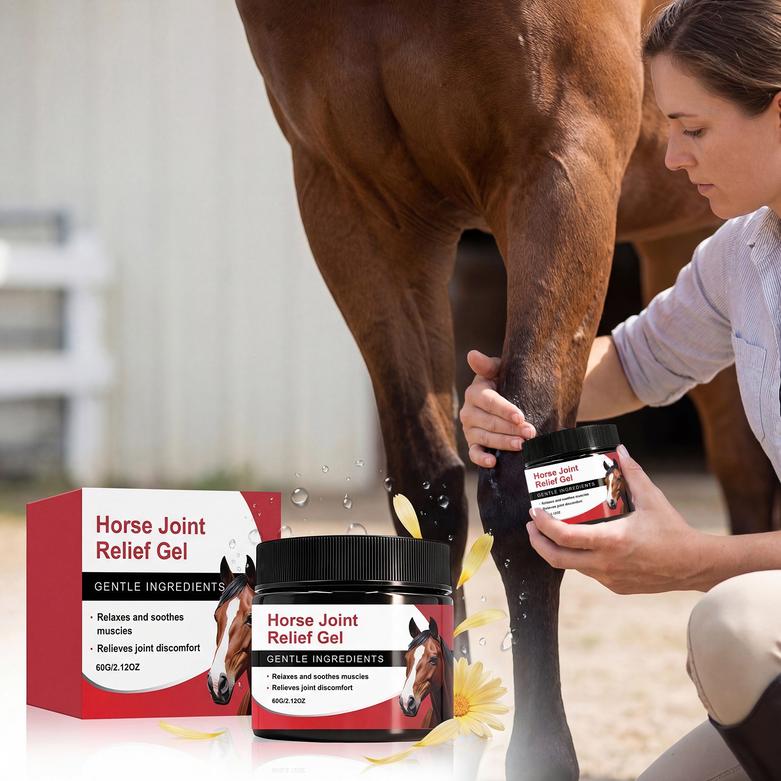 Horse Care Gel Mild Formula Moisturizing Comfortable Skin Repair For Horses After Training Stable Application