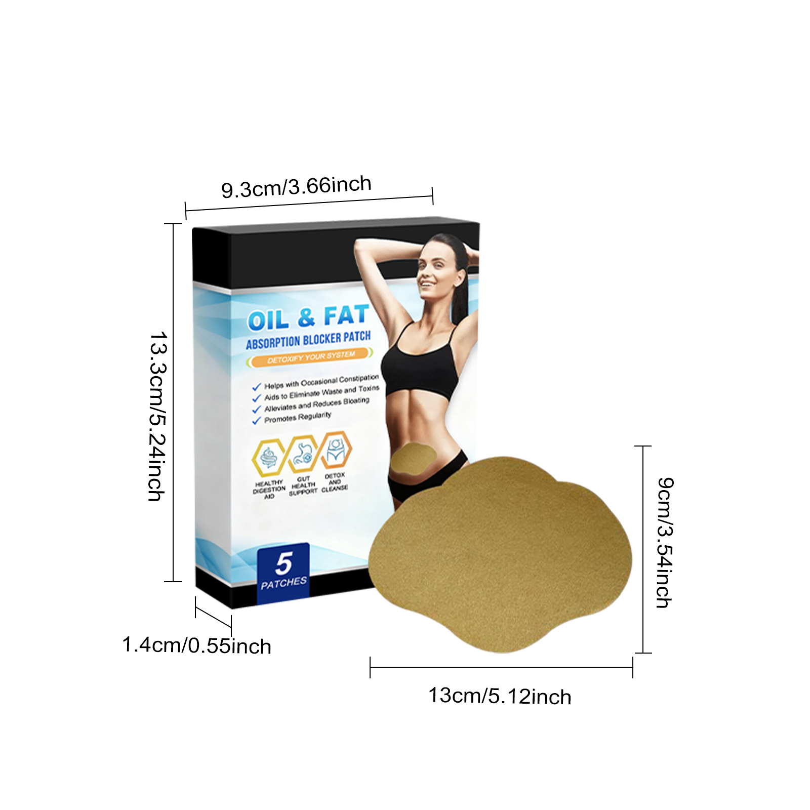 Body Care Patch Daily Nourish Soften Skin Mild Formula Fine Fit Breathable Whole Body Skin Treatment
