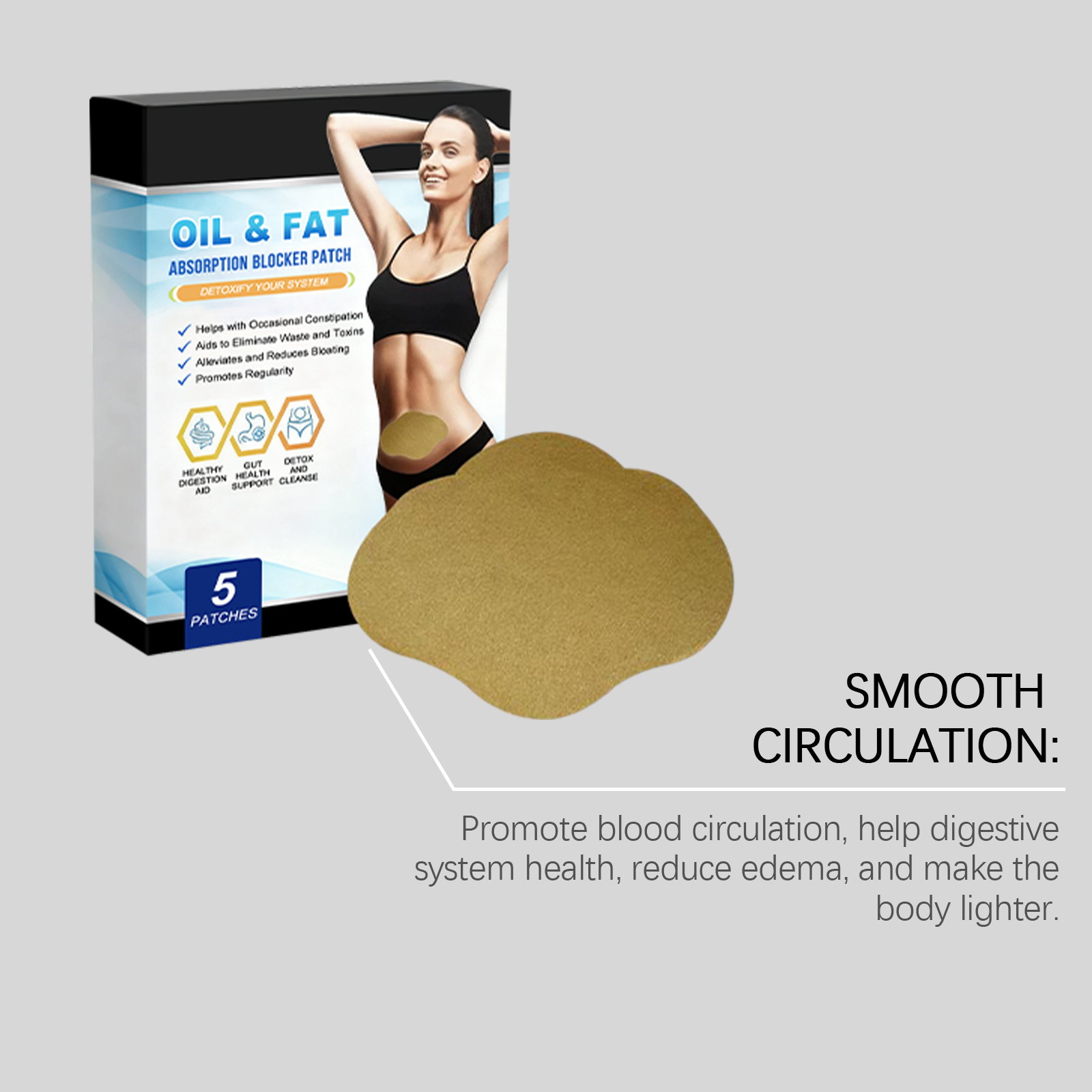 Body Care Patch Daily Nourish Soften Skin Mild Formula Fine Fit Breathable Whole Body Skin Treatment