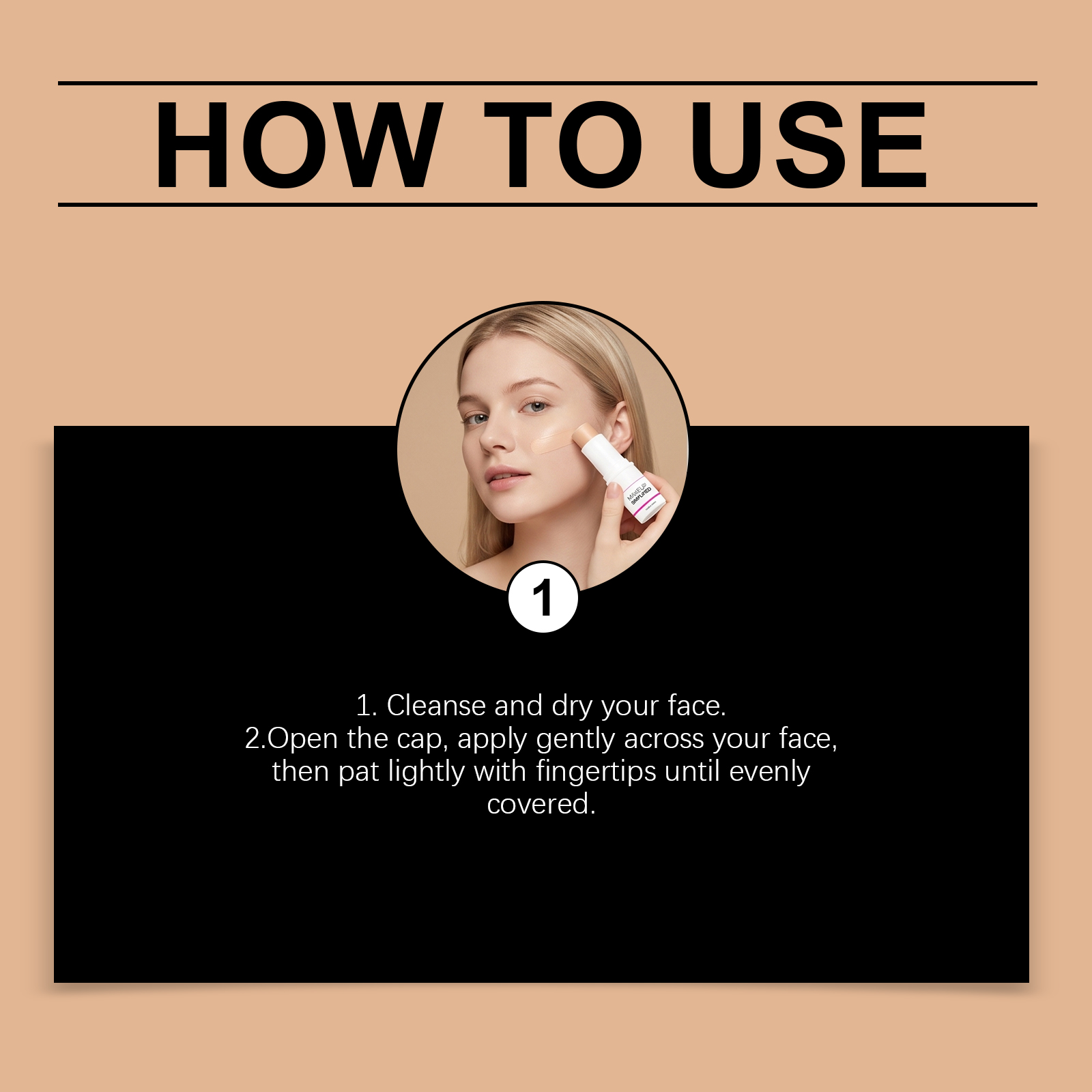 Foundation Stick Soft Skin Even Blemish Tone Long Wear Thin Fit Natural Bright Face Portable Touch Up