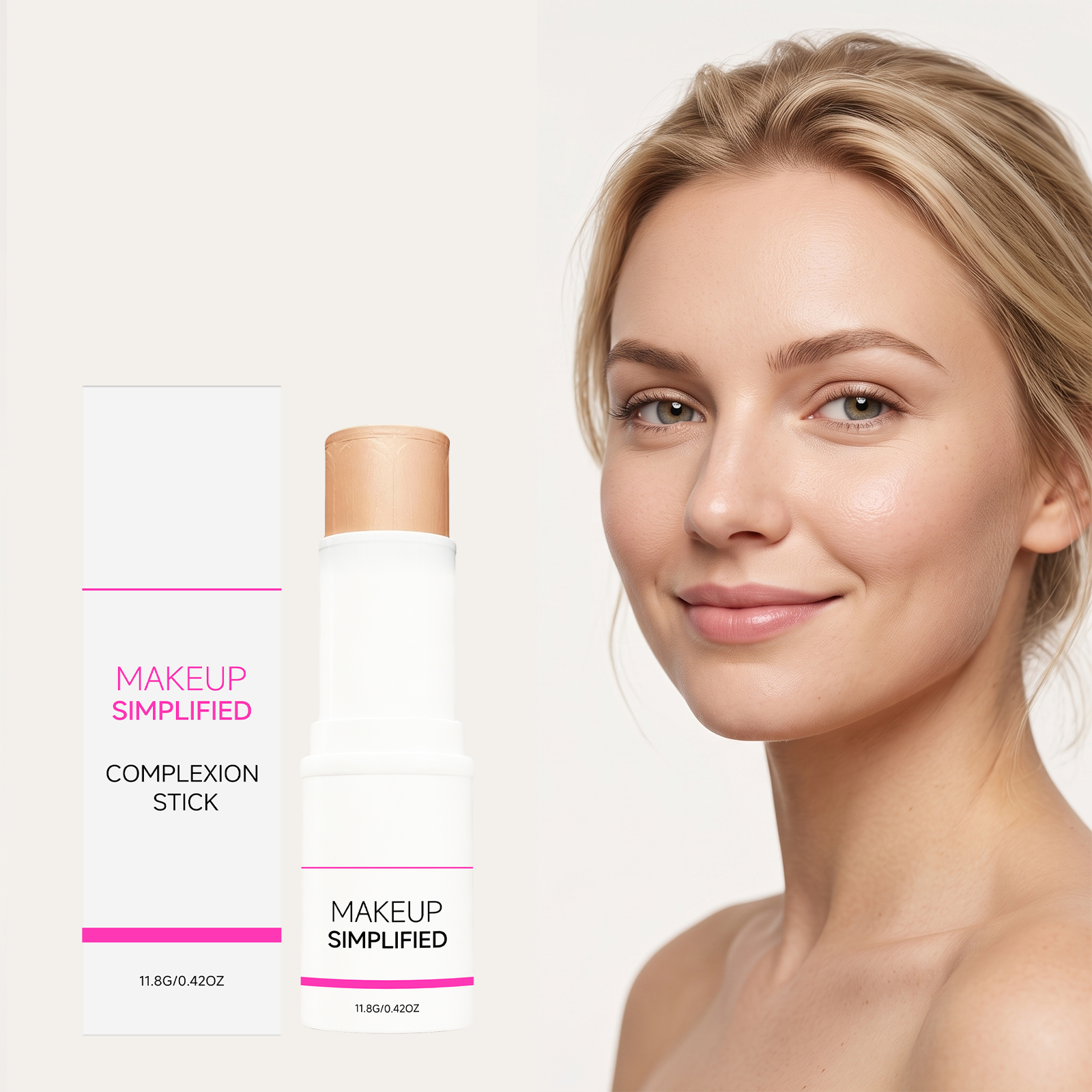 Foundation Stick Soft Skin Even Blemish Tone Long Wear Thin Fit Natural Bright Face Portable Touch Up