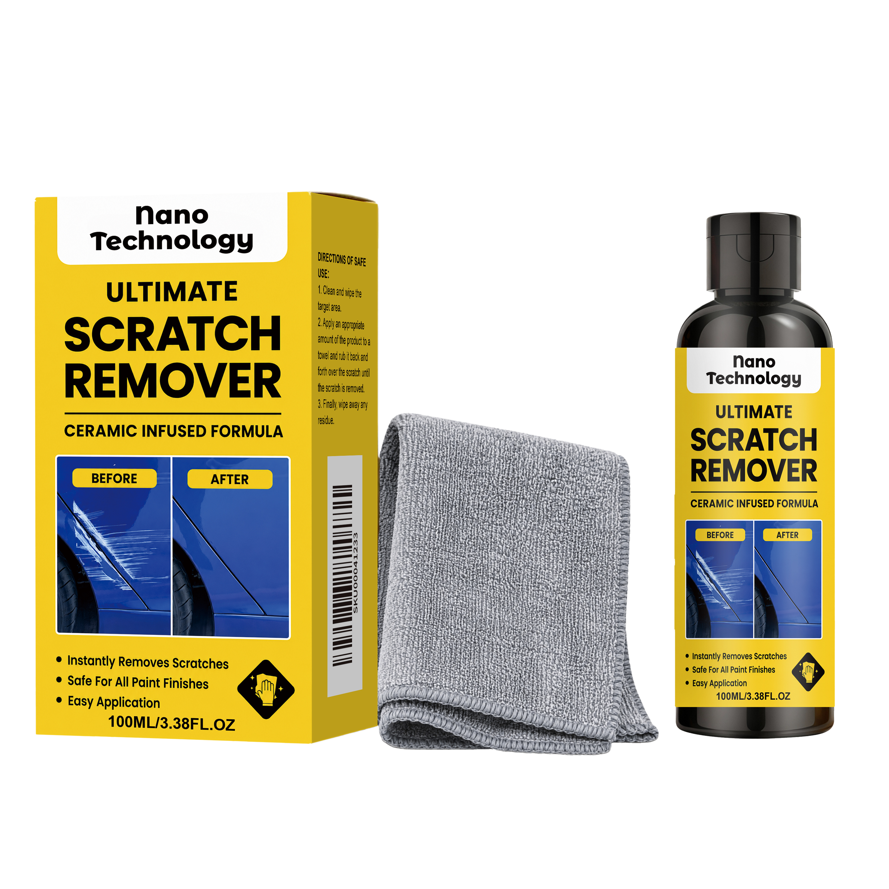 Car Scratch Repair Renew Kit Paint Gloss Daily Automobile Surface Maintenance Vehicle Coating Restoration