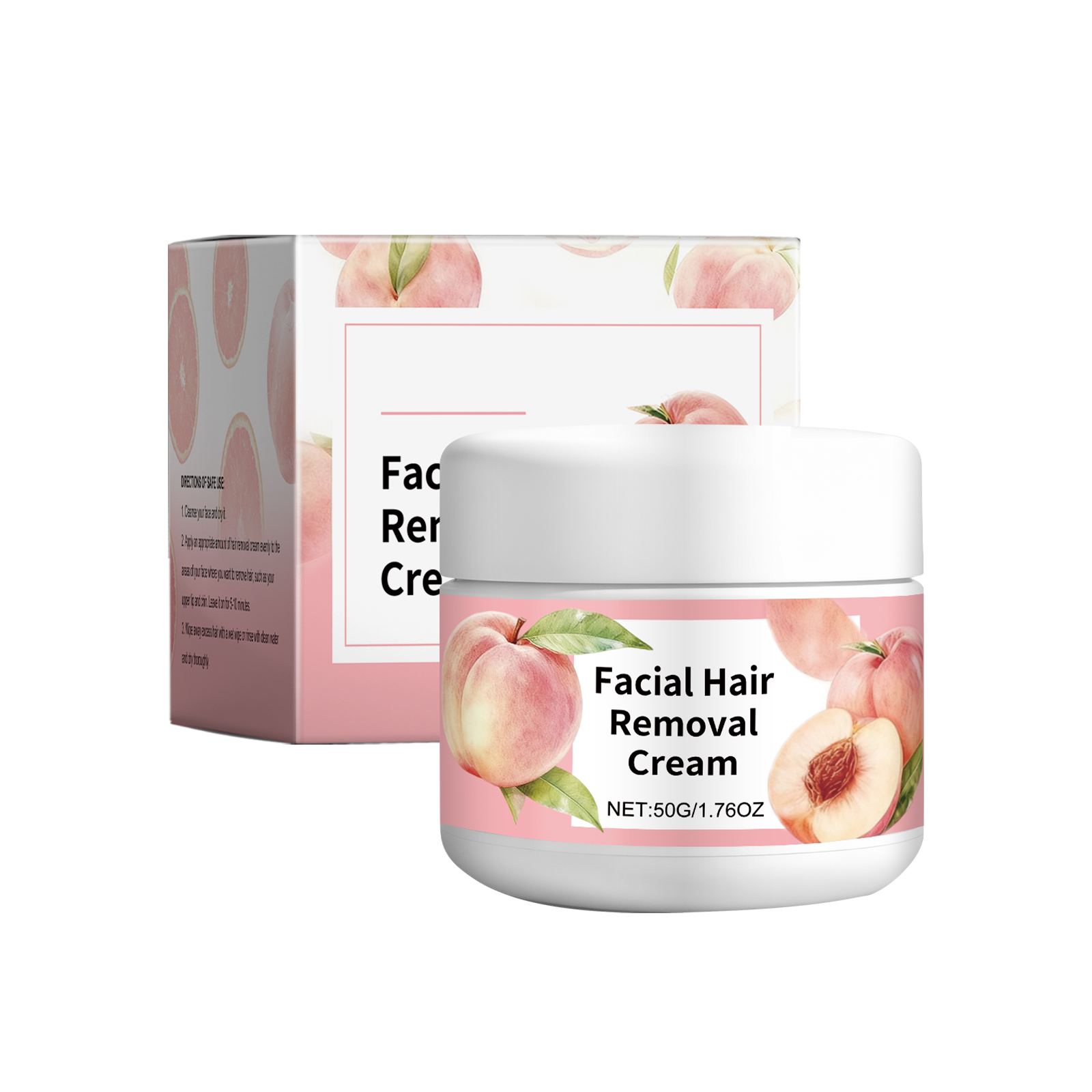 Facial Hair Remover Cream Mild Care Hydrating Smooth Convenient Silky Skin Lip Cleansing