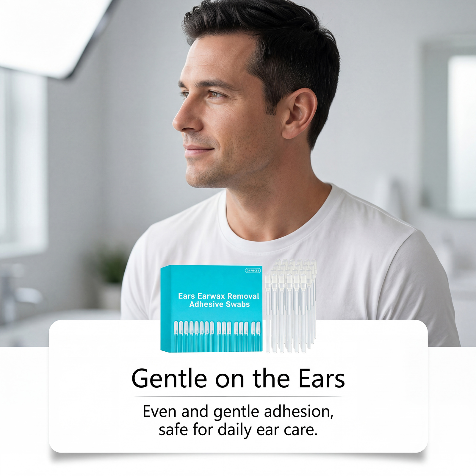 Sticky Ear Cleaning Sticks Daily Mild Soft Safe Comfortable For Ear Care Cleansing