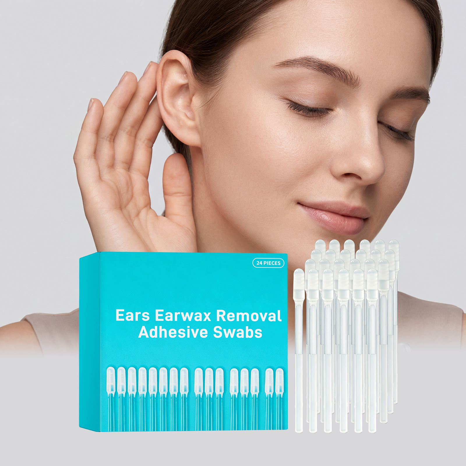 Sticky Ear Cleaning Sticks Daily Mild Soft Safe Comfortable For Ear Care Cleansing