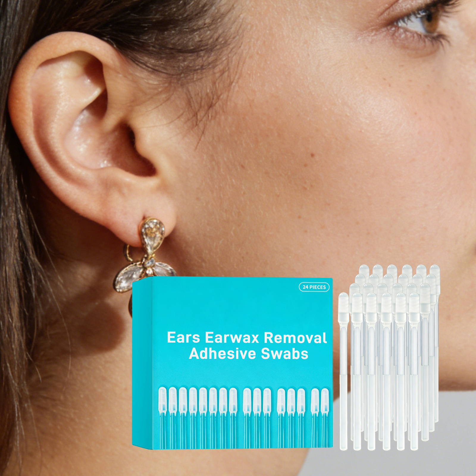 Sticky Ear Cleaning Sticks Daily Mild Soft Safe Comfortable For Ear Care Cleansing
