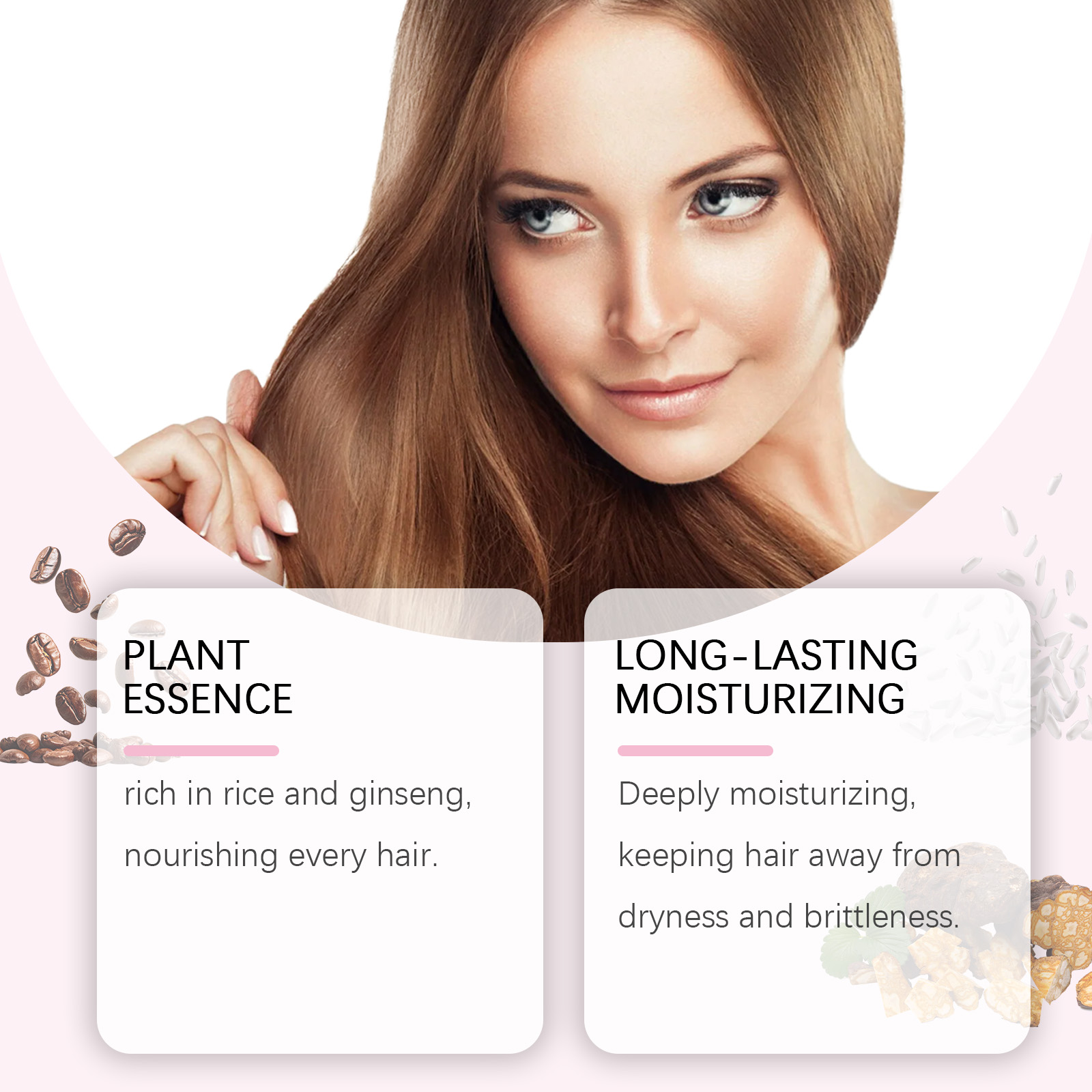 Nutrition Hair Care Spray Mild Nourish Moisturize Smooth Glossy Dry Frizzy Hair