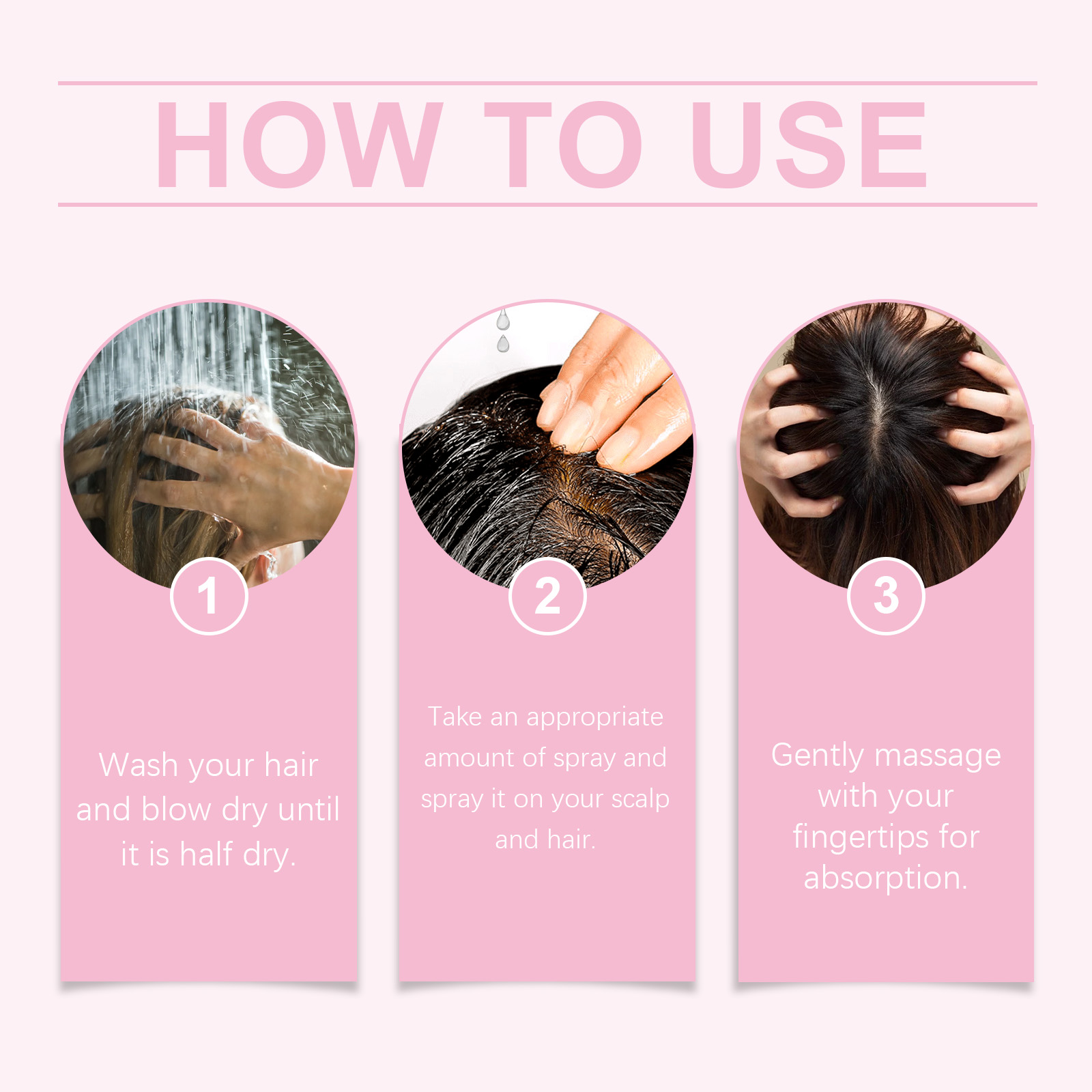 Nutrition Hair Care Spray Mild Nourish Moisturize Smooth Glossy Dry Frizzy Hair