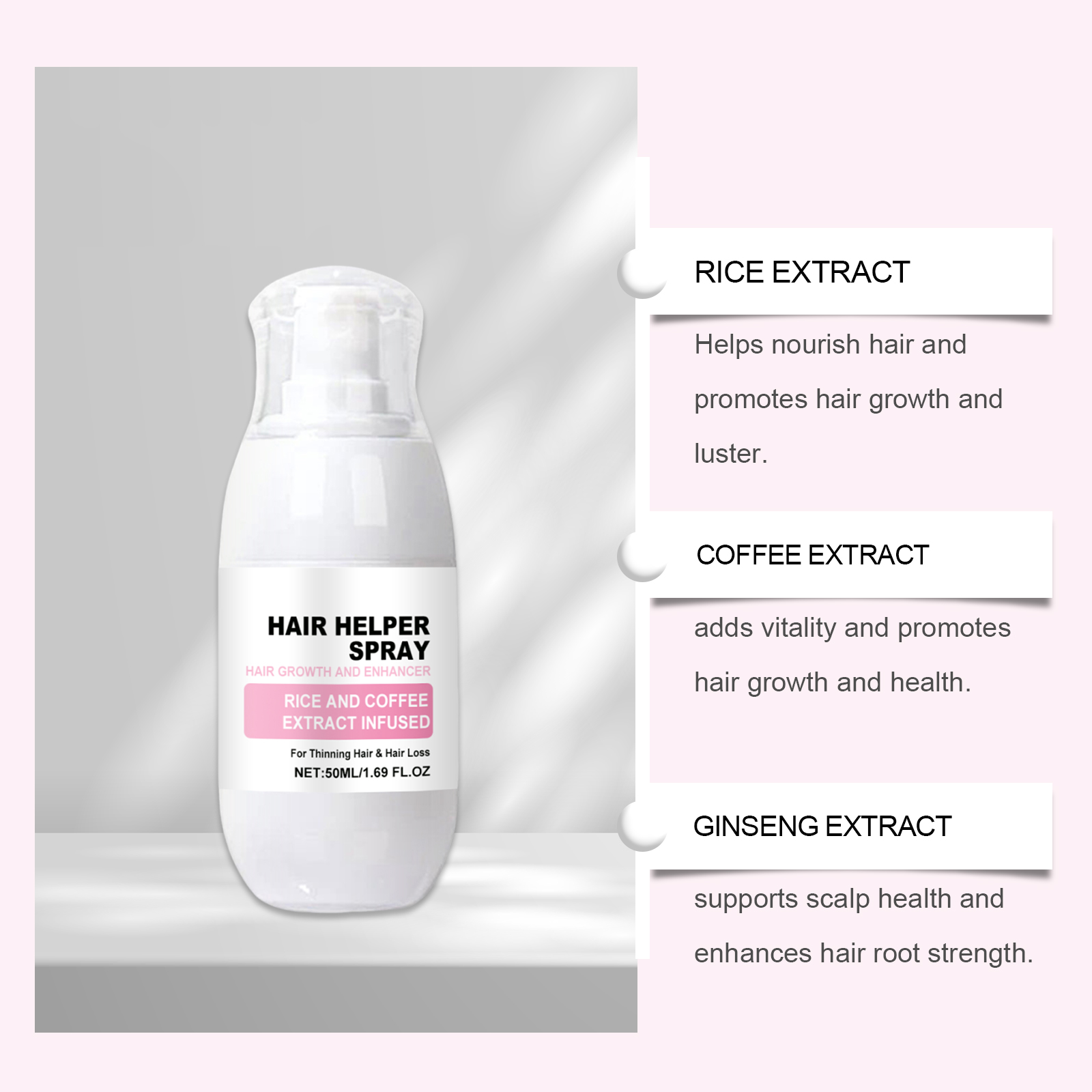 Nutrition Hair Care Spray Mild Nourish Moisturize Smooth Glossy Dry Frizzy Hair