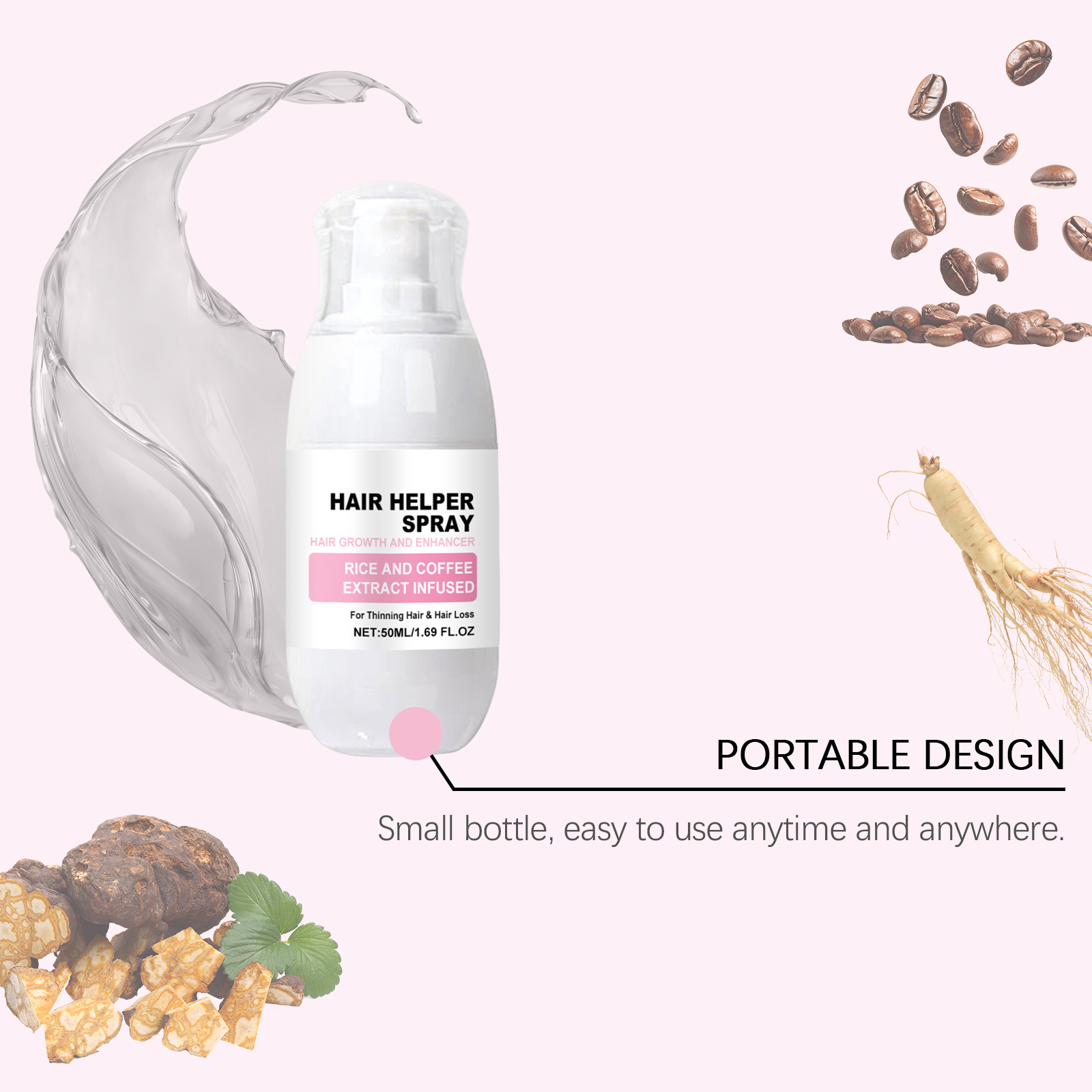 Nutrition Hair Care Spray Mild Nourish Moisturize Smooth Glossy Dry Frizzy Hair