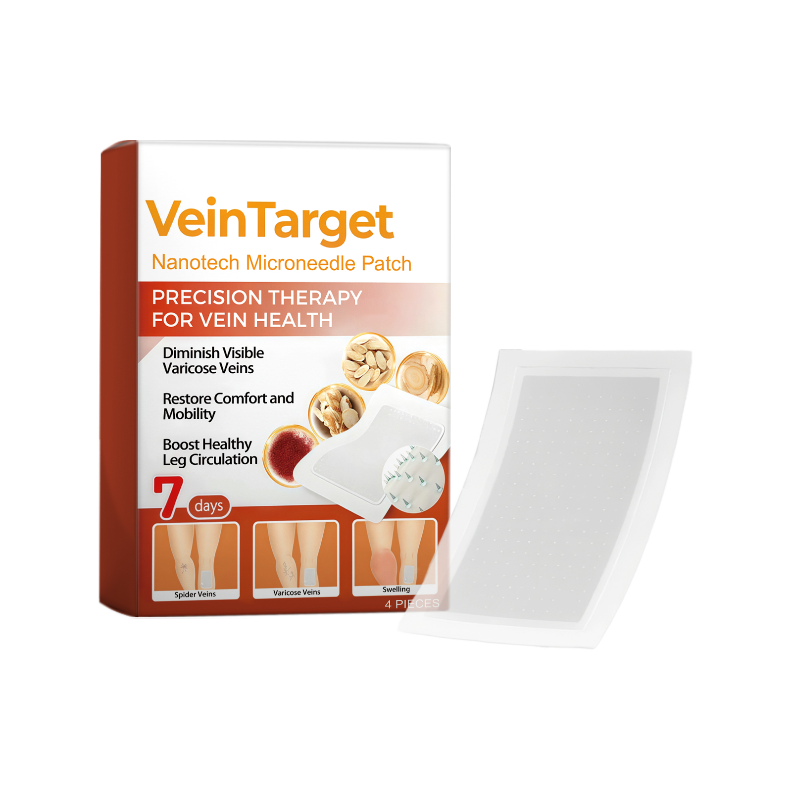 Leg Care Patch Mild Ingredients Refreshing Texture Soft Skin Friendly Portable Daily Leg Protection Care