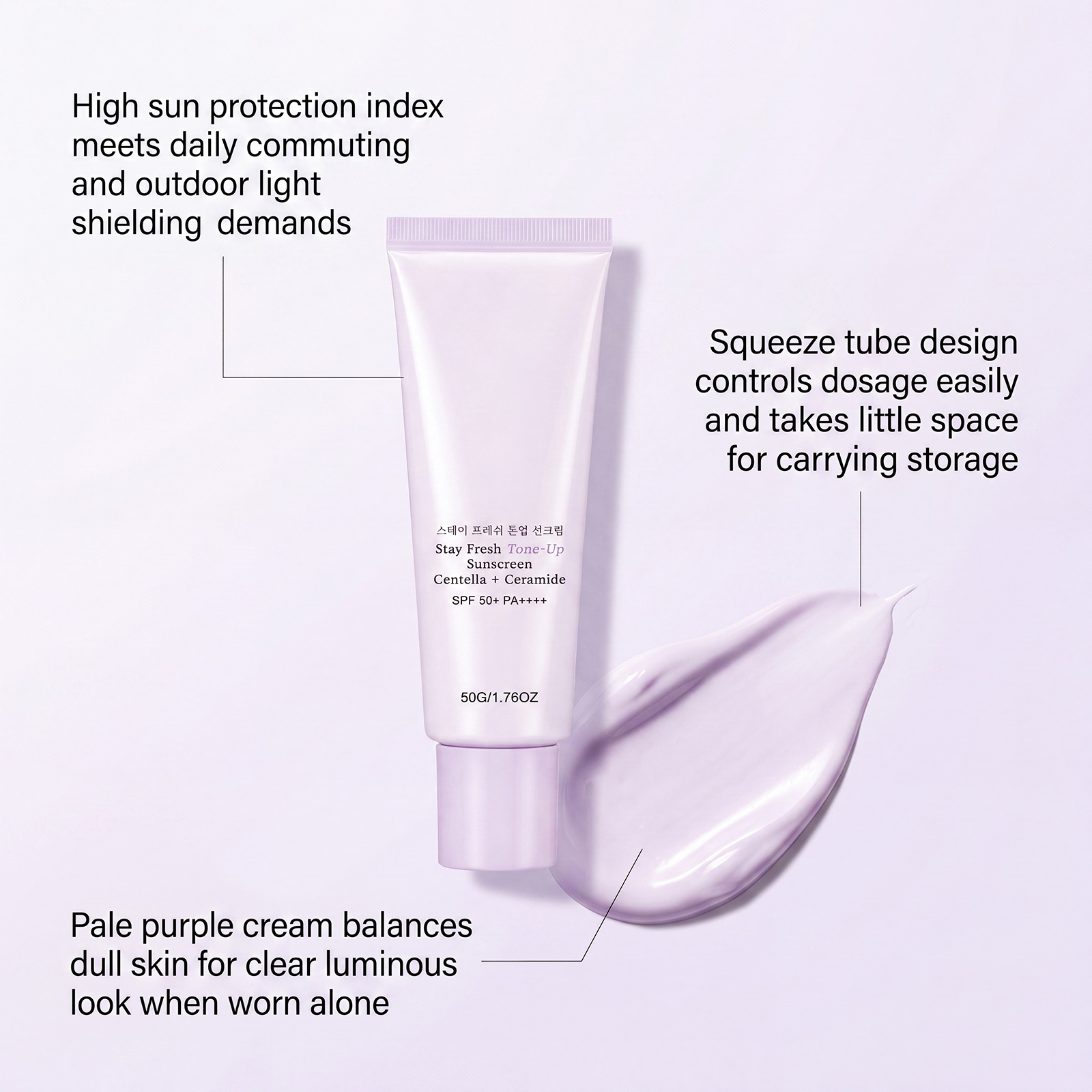 Brightening Protective Cream Hydrated Delicate Fresh Light Texture Daily Summer Outdoor Skin Care Barrier